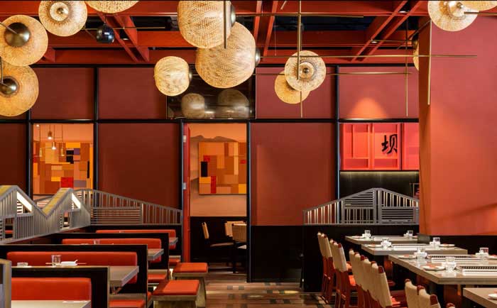 550m2郑州火锅店设计效果图