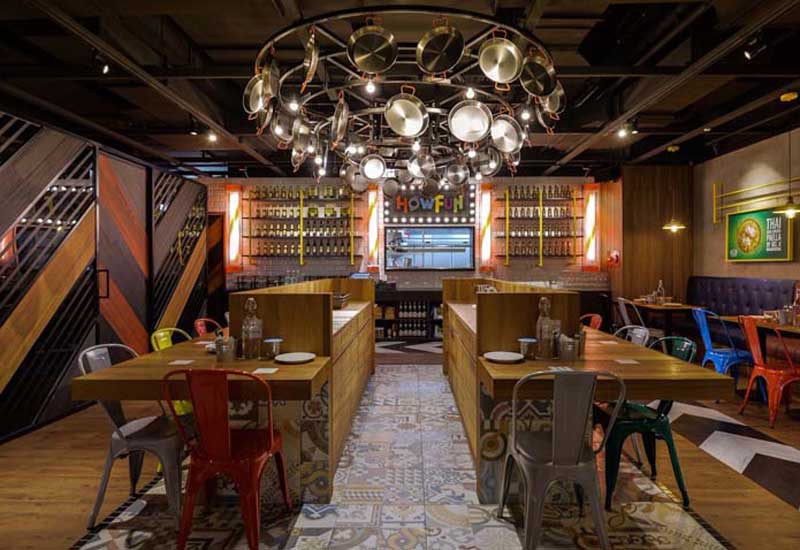 260m2郑州食堂设计效果图