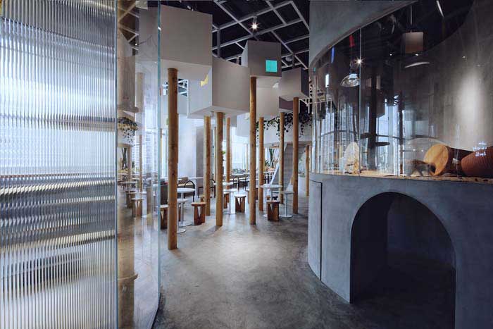 郑州300m2动物主题咖啡厅设计效果图