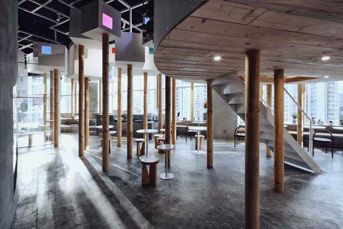 郑州300m2动物主题咖啡厅设计效果图