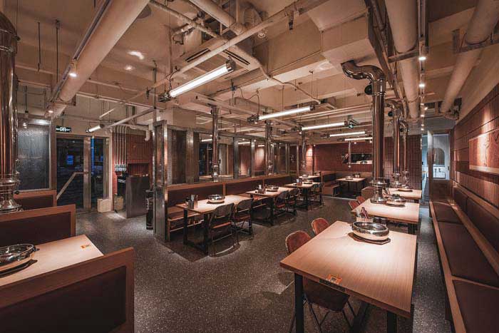 180m2烤肉空间设计效果图