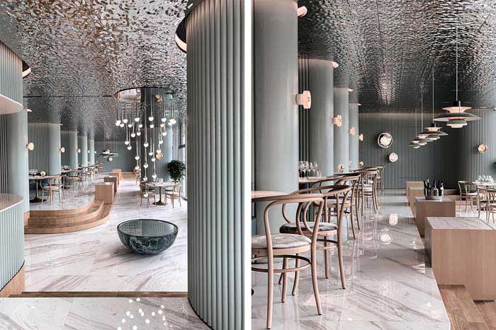 洛阳700m2西餐厅装修设计效果图