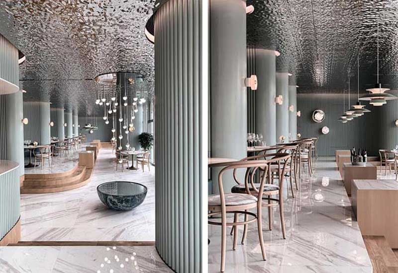 洛阳700m2西餐厅装修设计效果图