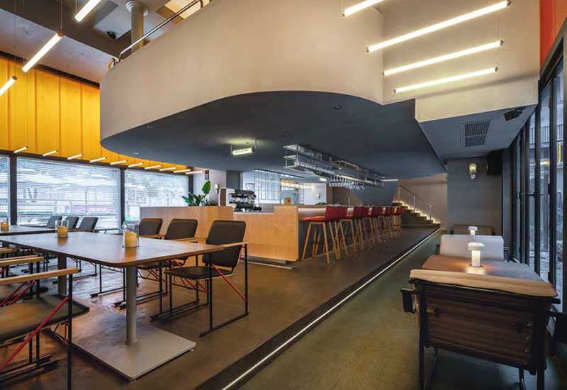 350m2郑州东区西餐厅设计效果图