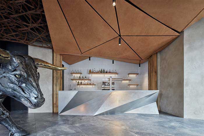 320m2郑州金水区西餐厅设计效果图