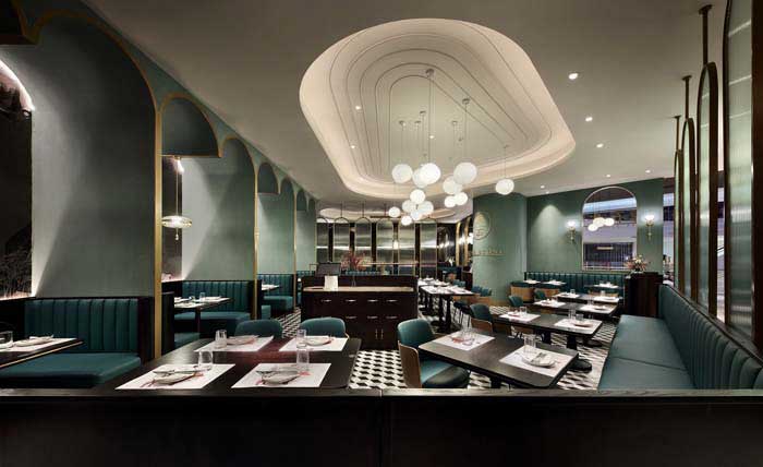 290m2郑州中原区西餐厅装修效果图