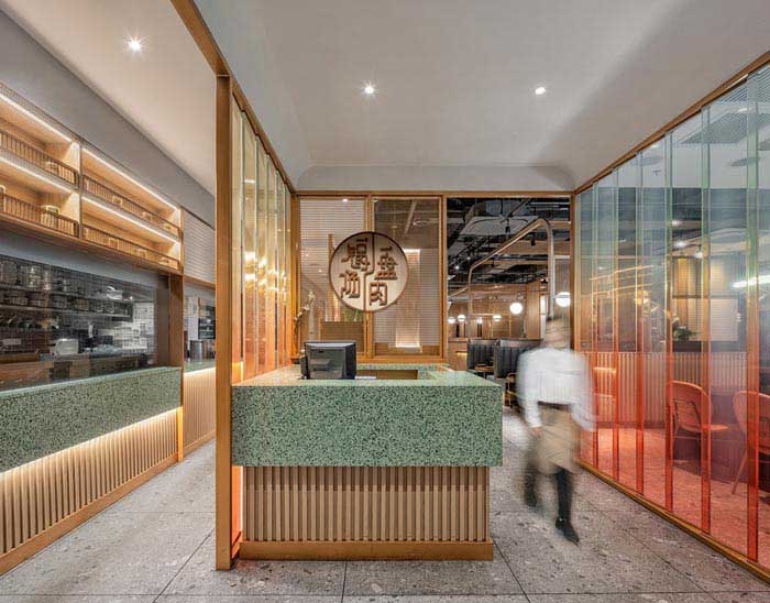 350m2郑州火锅店设计装修效果图