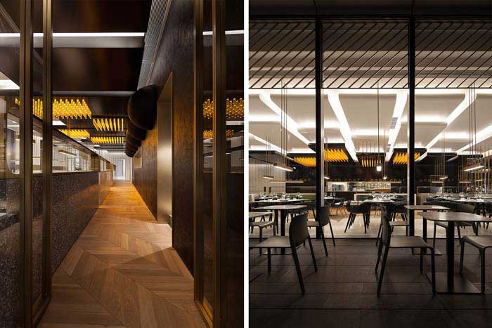 450m2郑州上街区西餐厅设计效果图