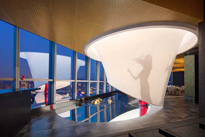 1200m2郑州西餐厅设计装修效果图