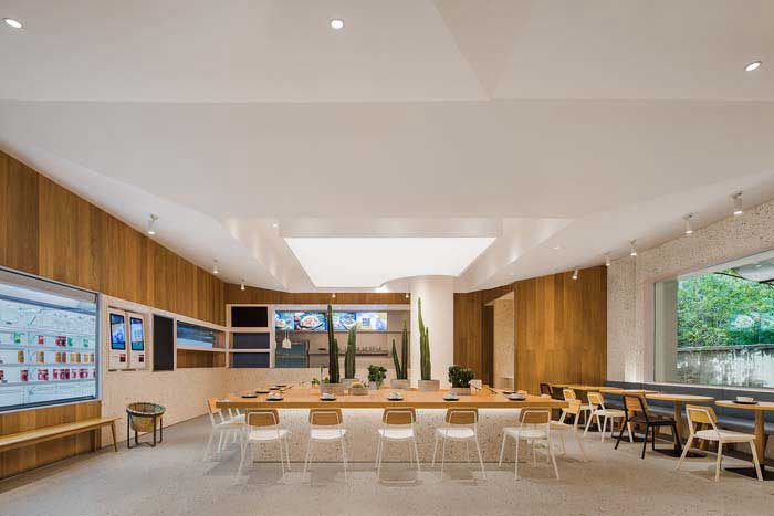 180m2郑州快餐厅设计效果图