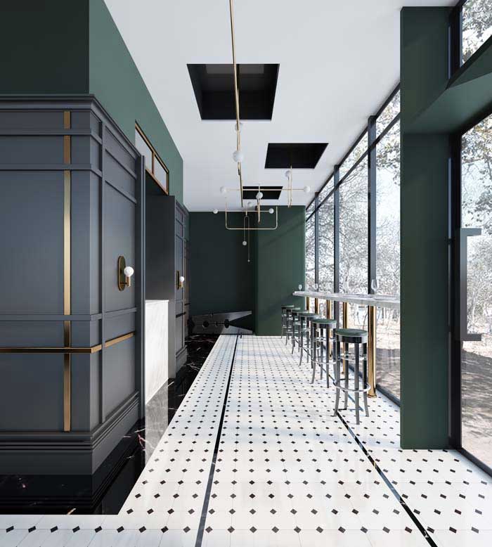 210m2许昌西餐厅装修设计效果图