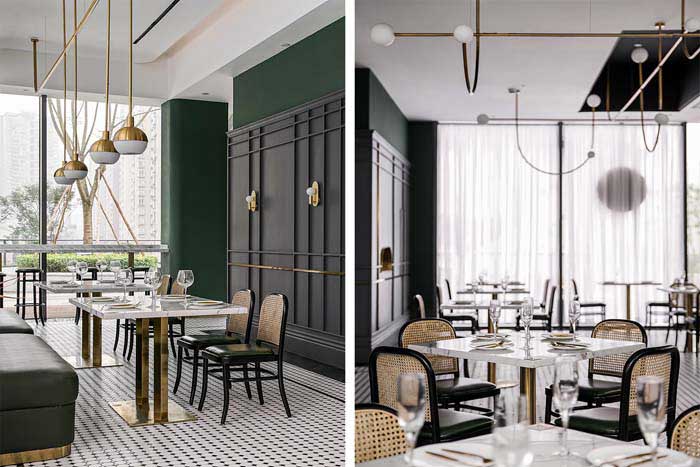 210m2许昌西餐厅装修设计效果图