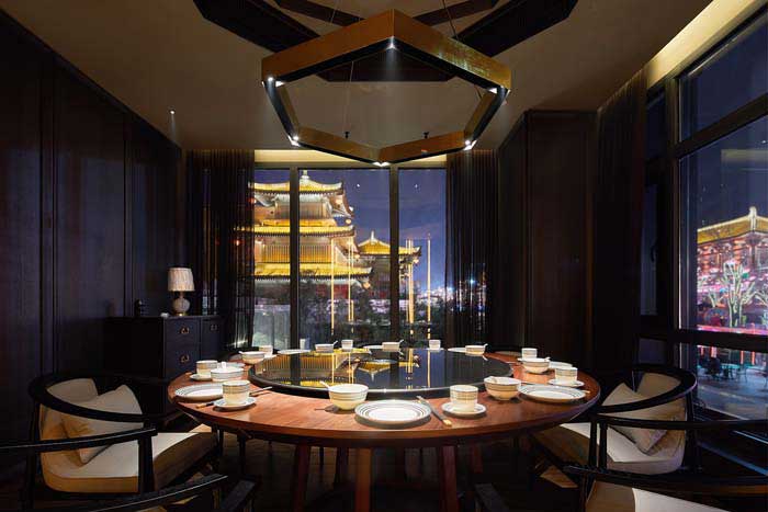 1000平米驻马店中餐厅设计装修效果图