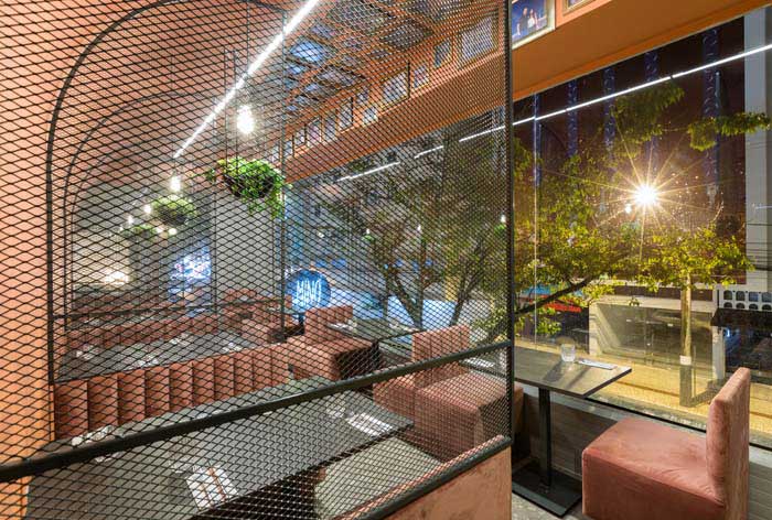 150m2郑州酒吧+餐厅设计效果图