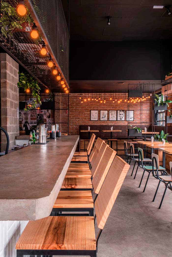 100m2郑州酒吧+餐厅设计效果图