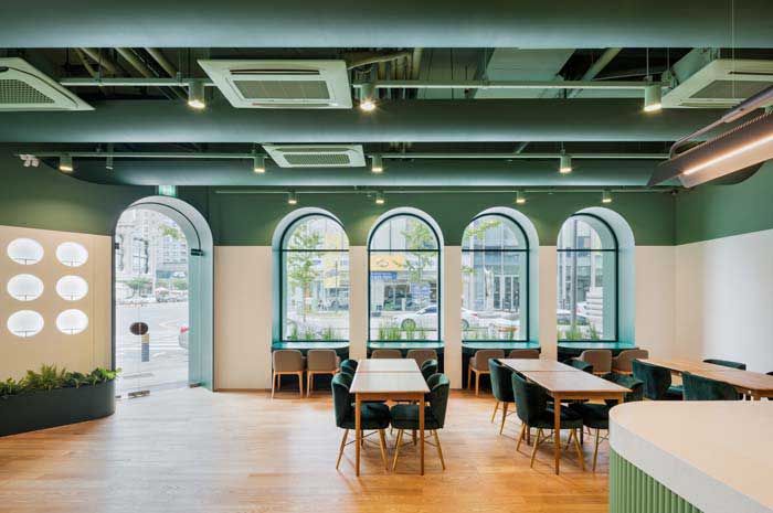 120平米郑州咖啡厅设计效果图