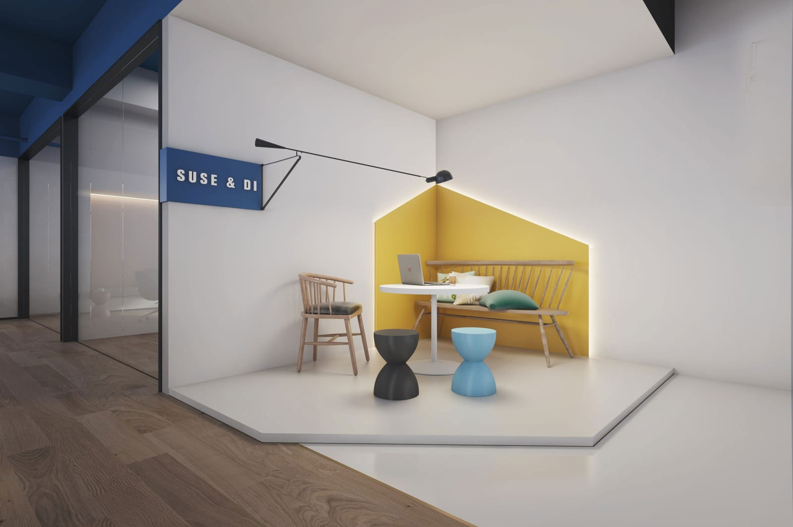 370平方郑州高端办公室设计装修施工效果图