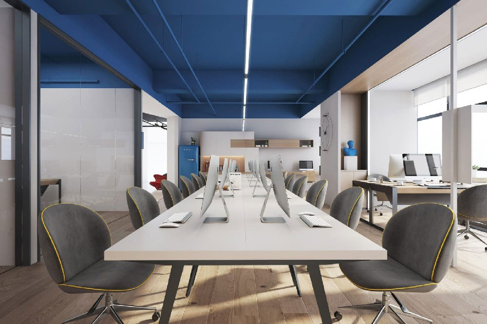 370平方郑州高端办公室设计装修施工效果图