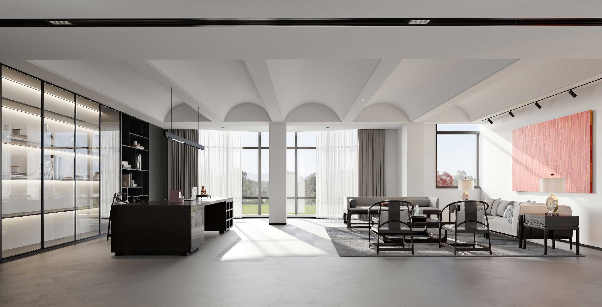 600平米郑州办公室直播间装修设计效果图