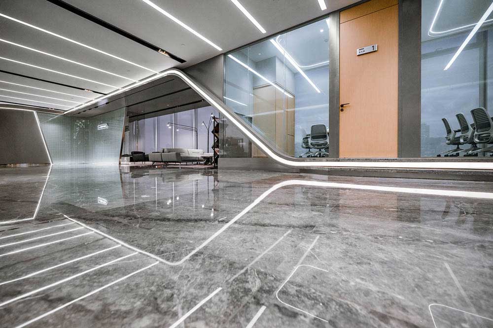 950平方郑州办公室装修施工效果图