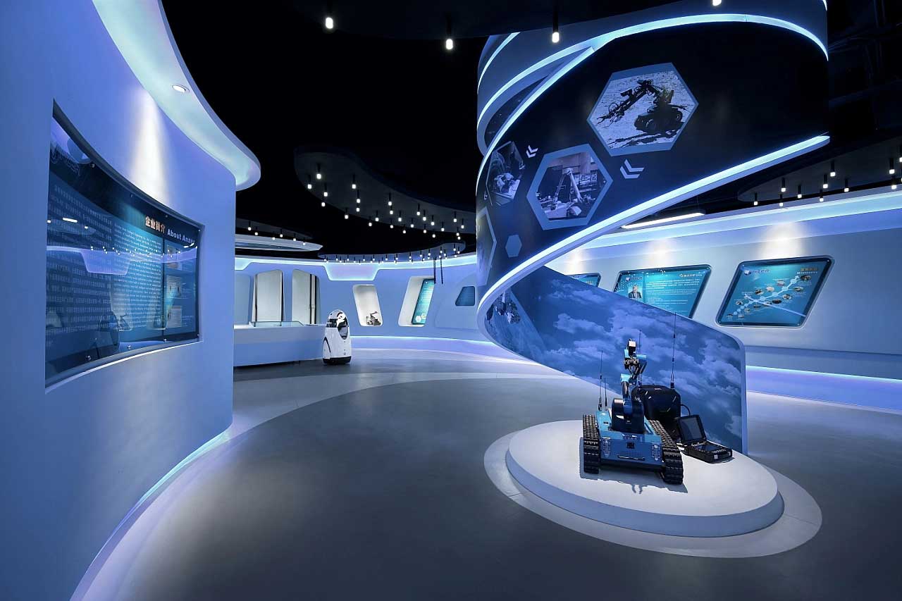 760平米郑州企业智慧科技展厅设计效果图