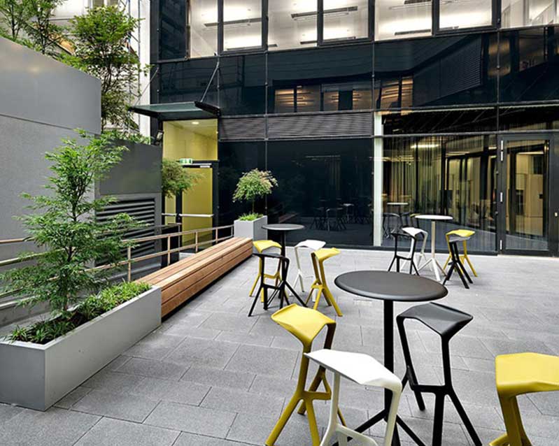 现代时尚1600平米办公室装修效果图