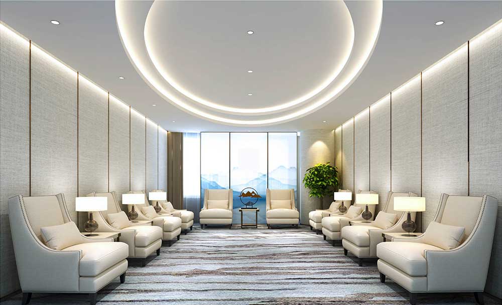 1000平米办公室装修效果图-1000平科技办公空间设计