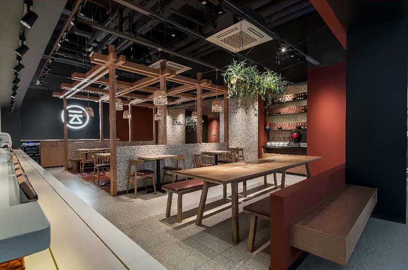 连锁米线店装修设计-郑州米线店设计效果图