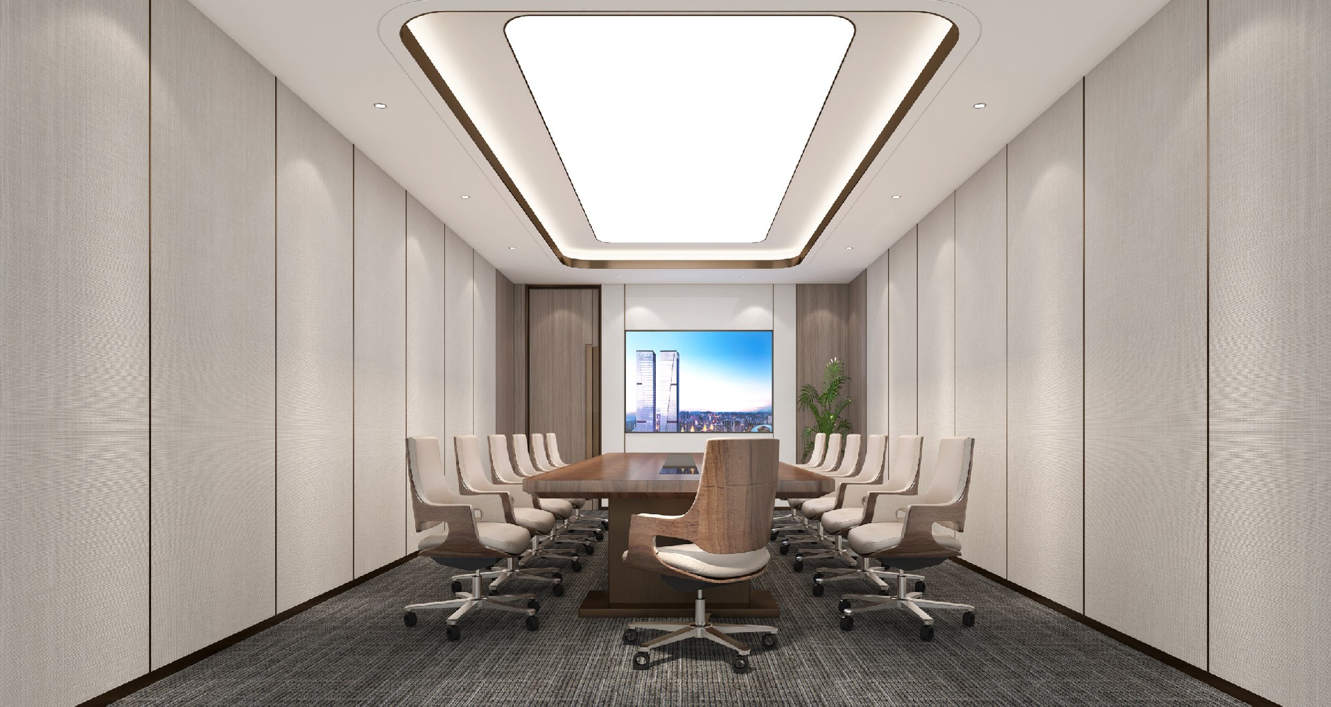 郑州办公室装修-办公空间设计效果图