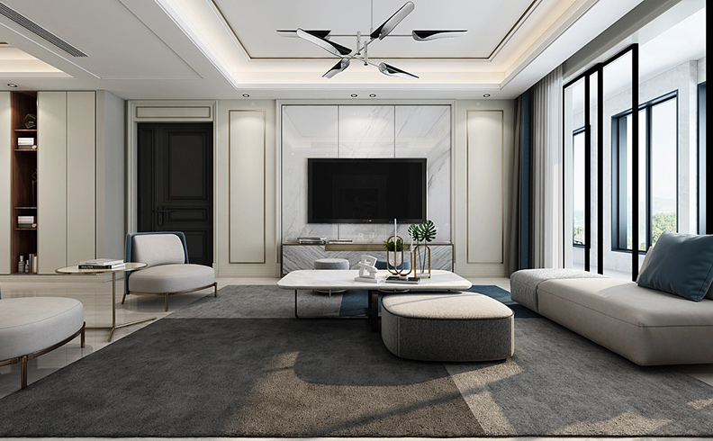 125平米郑州家装设计-永威西郡家装设计效果图