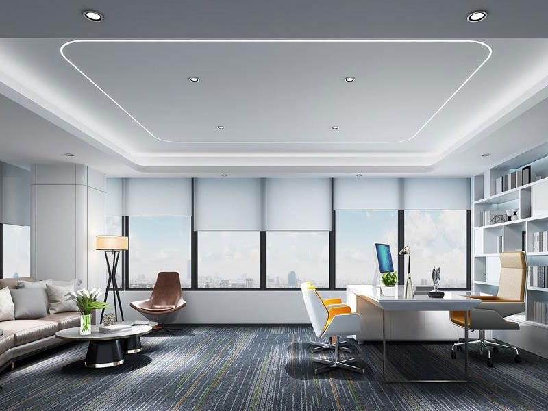 300平米办公室设计装修效果图