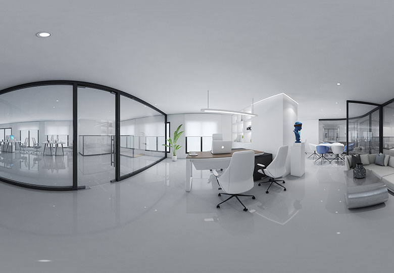 450平米办公室设计装修施工效果图