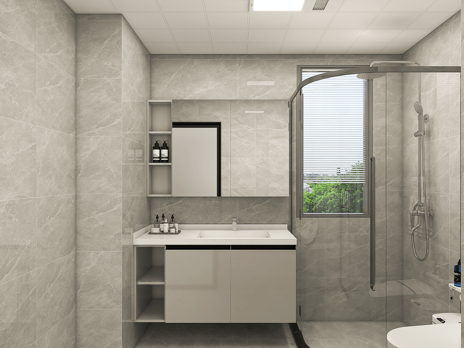 150平米新中式三居室装修设计效果图