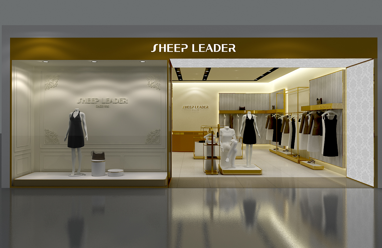 135平米女装专卖店装修设计效果图