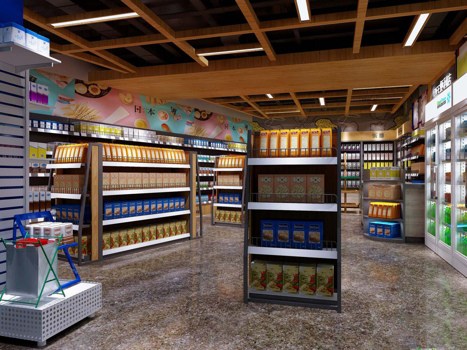 80平米进口零食便利店装修效果图