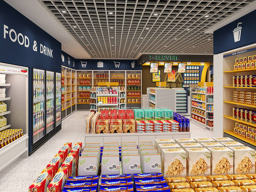 90平米便利店装修设计效果图