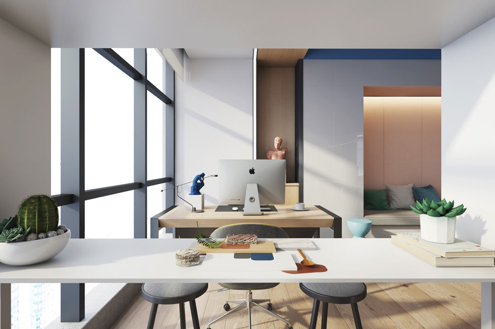 185平米郑州办公室装修设计效果图