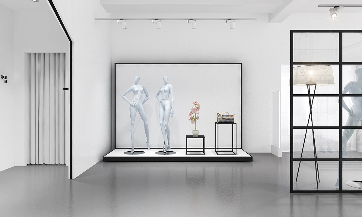 165平米服装定制店铺装修设计效果