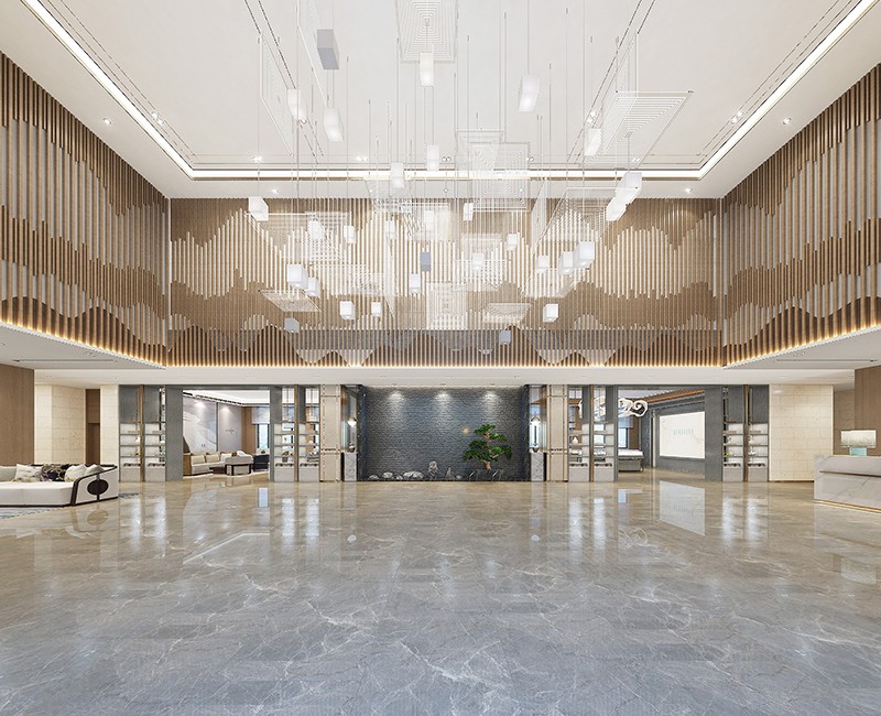 2600平米集团办公楼装修设计效果图