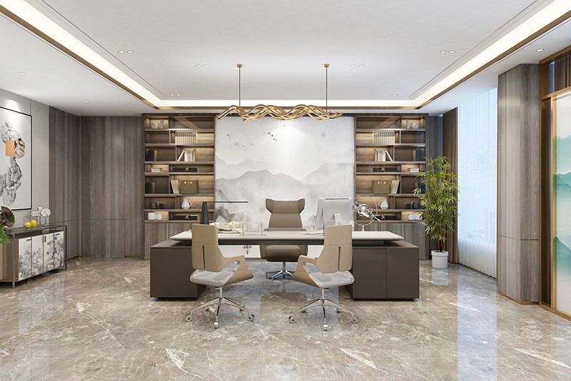 2600平米集团办公楼装修设计效果图