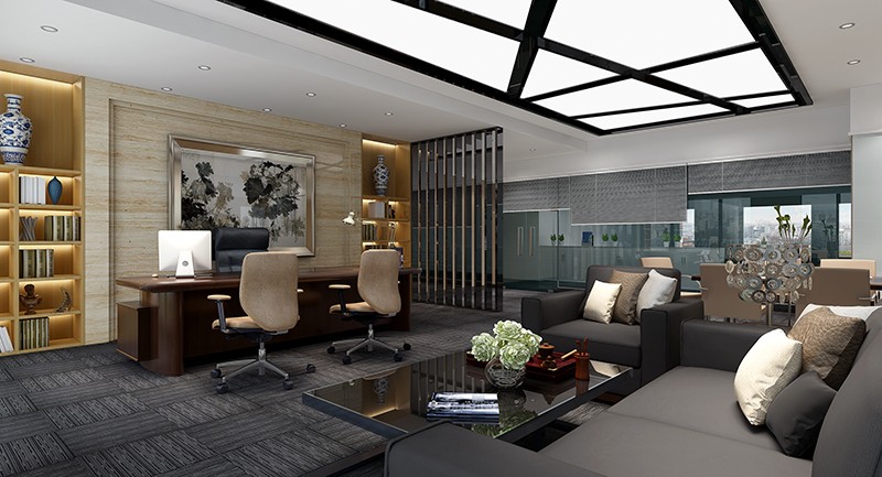 360平米企业办公室装修效果图