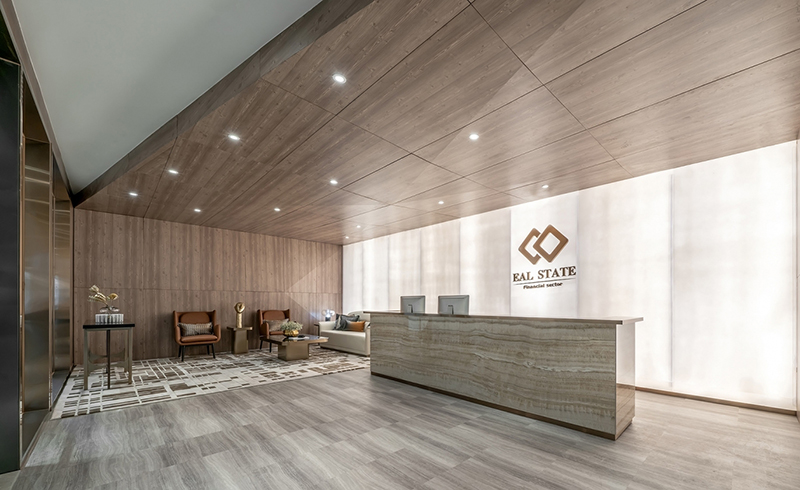 400平米办公室装修施工效果图