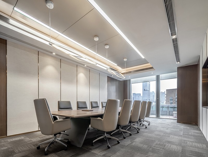 400平米办公室装修施工效果图
