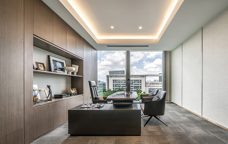 400平米办公室装修施工效果图