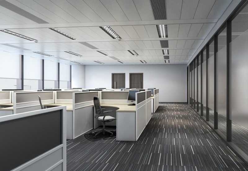 300平米实业公司办公室设计效果图