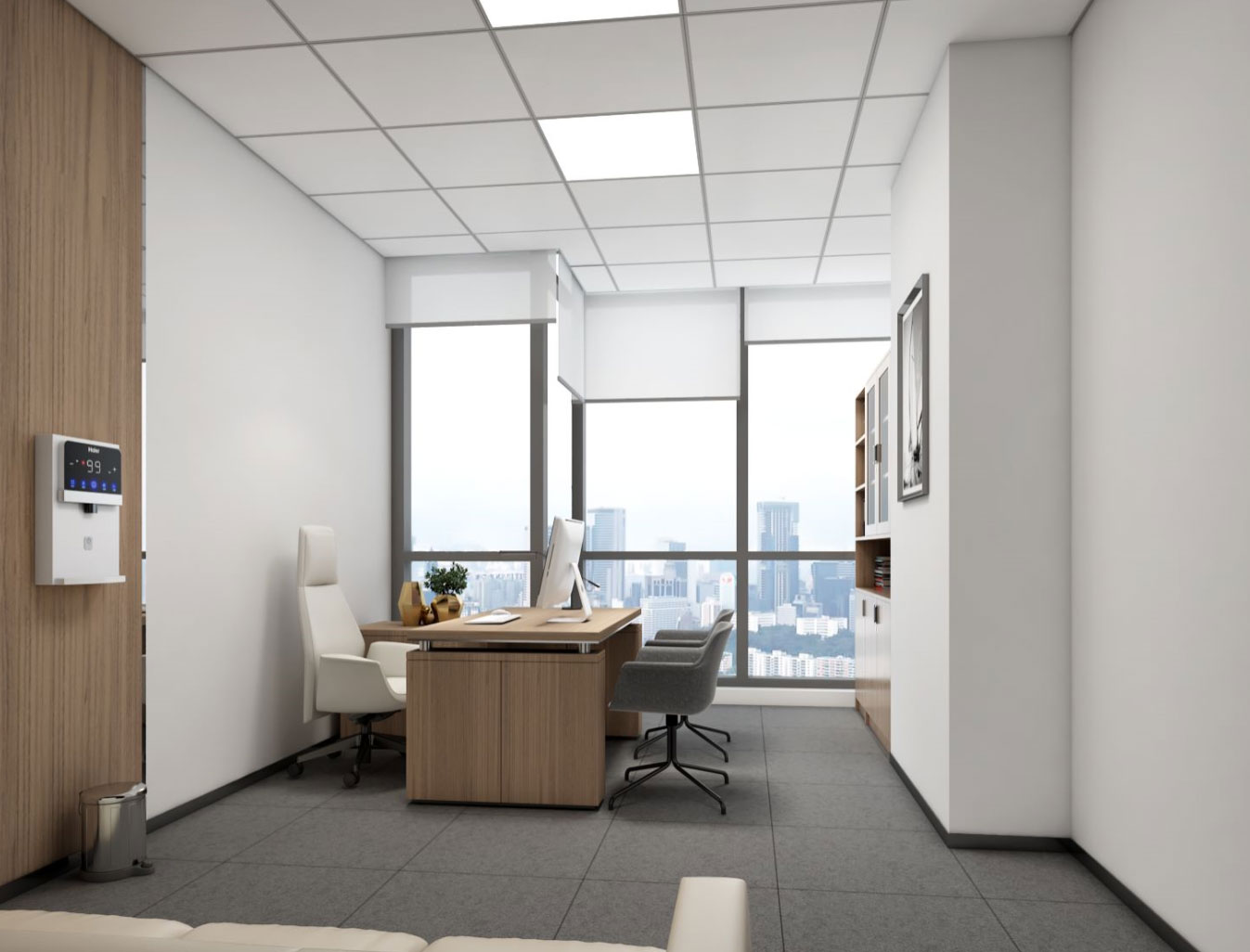 800平米郑州企业办公室装修效果图