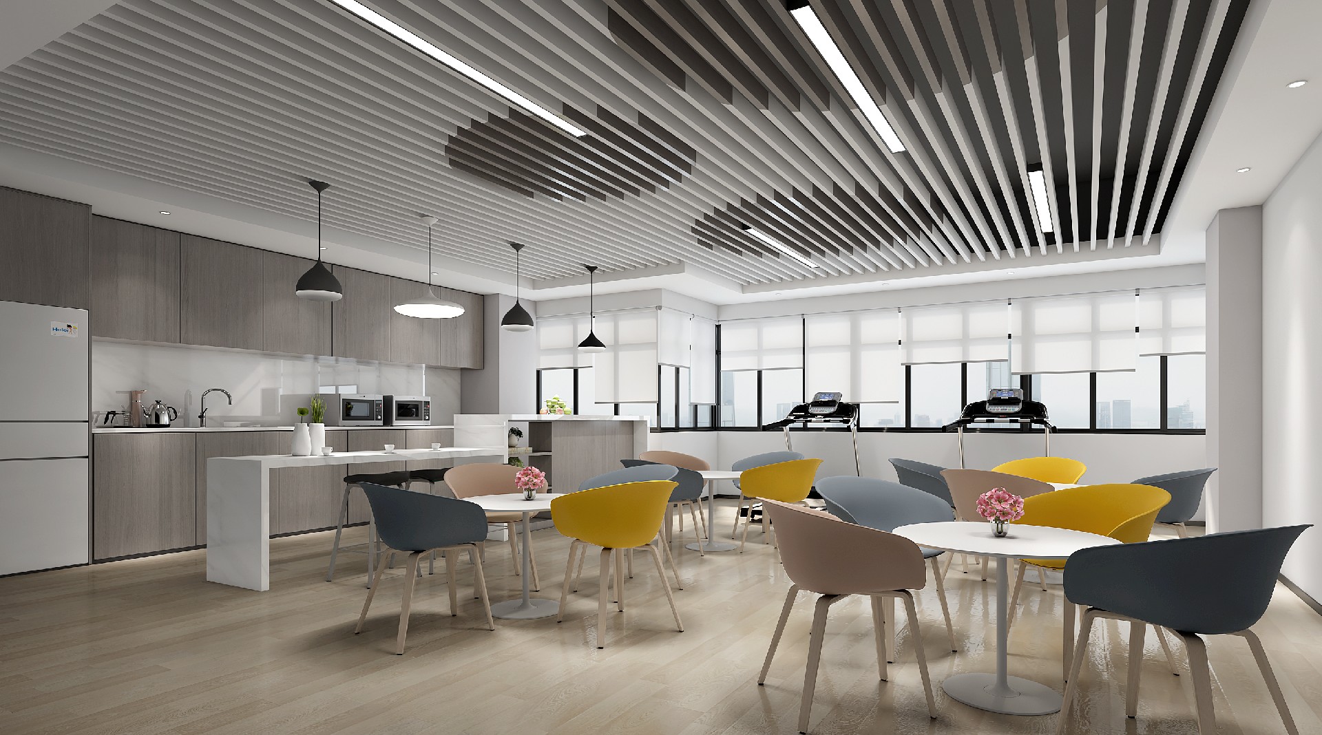 1500平米办公室装修设计效果图