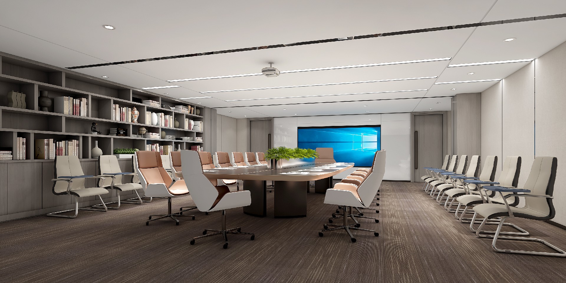 1500平米办公室装修设计效果图