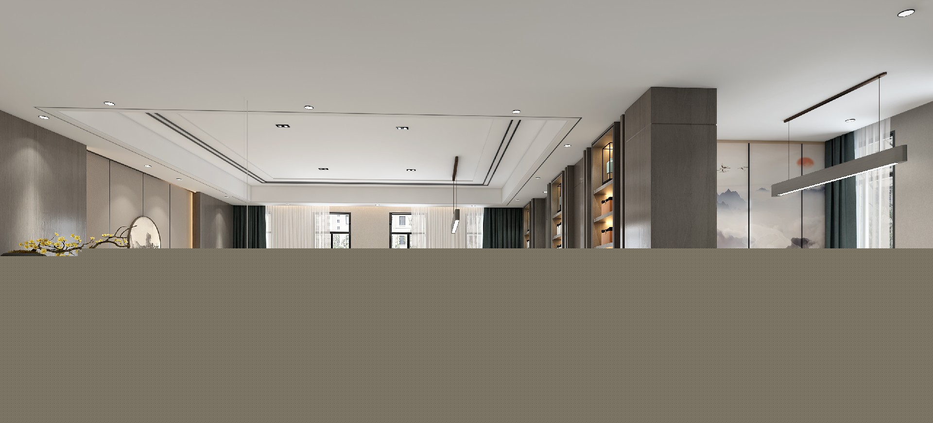 1500平米办公室装修设计效果图