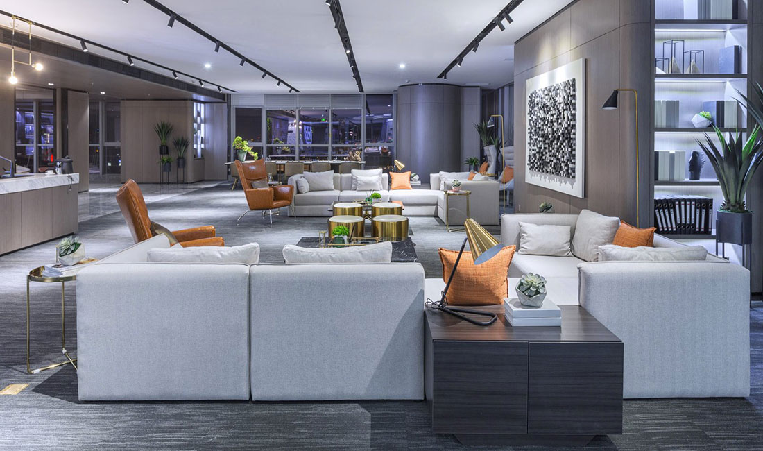 550平米办公室设计装修效果图